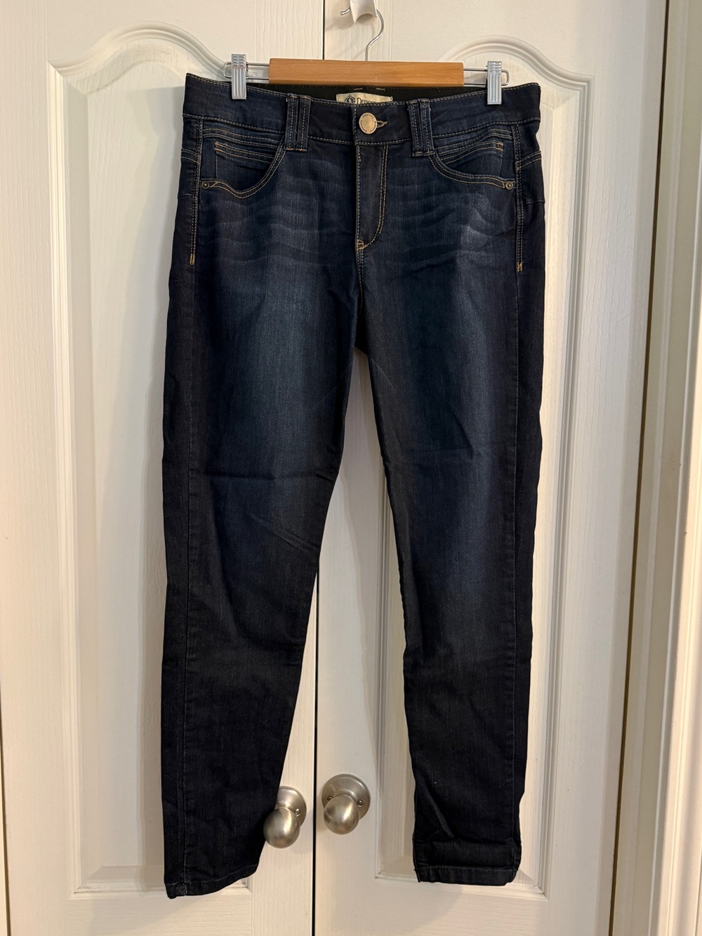 Democracy Dark Indigo Skinny Jeans with Stretch Waistband